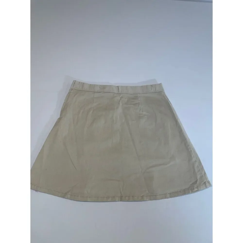 The Children’s Place Size 14 Khaki Pleated Skort – NWT – Button Detail